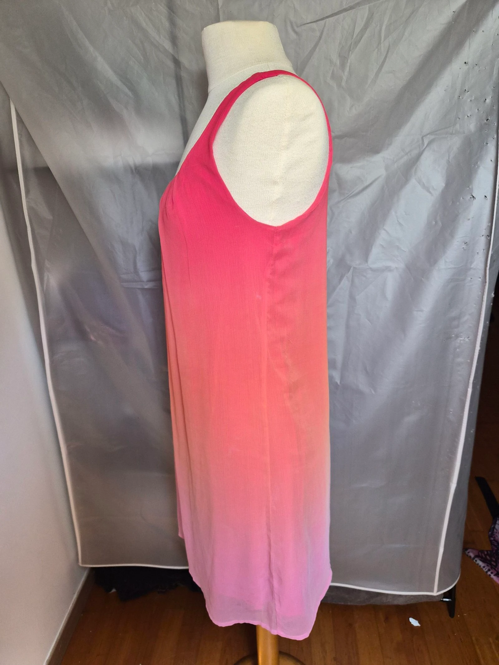 Vestido Desigual en tonos naranja/rosa talla 40/L – photo 2